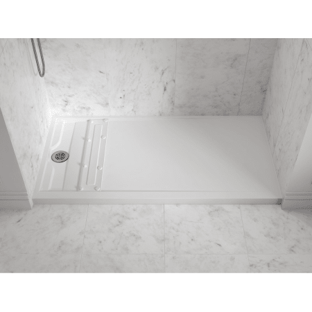 standard american shower base drain left surface solid townsend inch