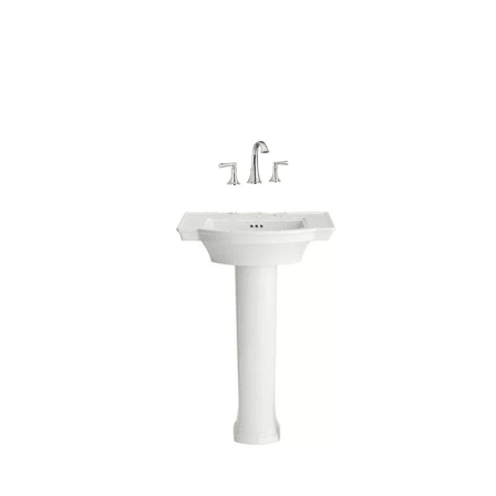 A large image of the American Standard Estate Powder Room 3 White/Polished Chrome