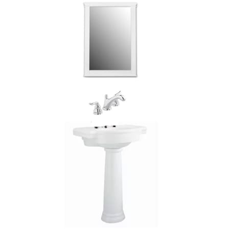 A large image of the American Standard Retrospect Powder Room White/Polished Chrome