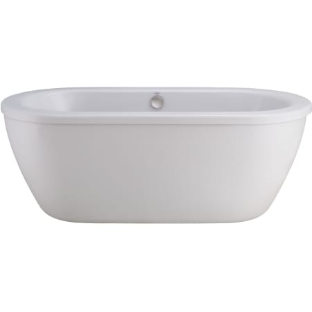 A large image of the American Standard 2764.014 Arctic White with Satin Nickel Drain