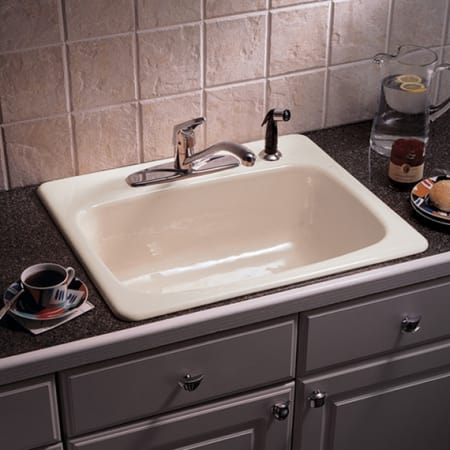 American Standard 7072.804.178 Black Drop In Single Bowl Cast ...