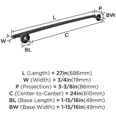 A large image of the Amerock BH26544 Alternate Image