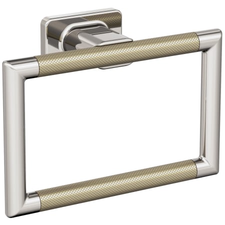 A large image of the Amerock BH26612 Polished Nickel / Golden Champagne