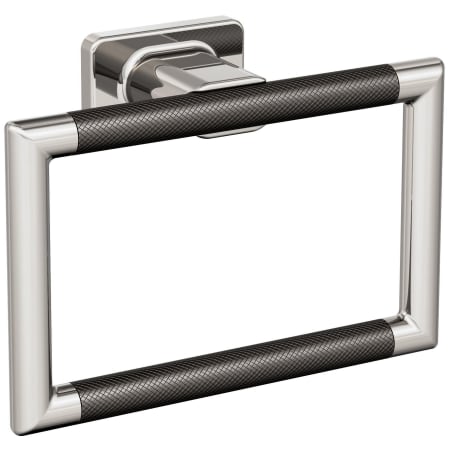 A large image of the Amerock BH26612 Polished Nickel / Gunmetal