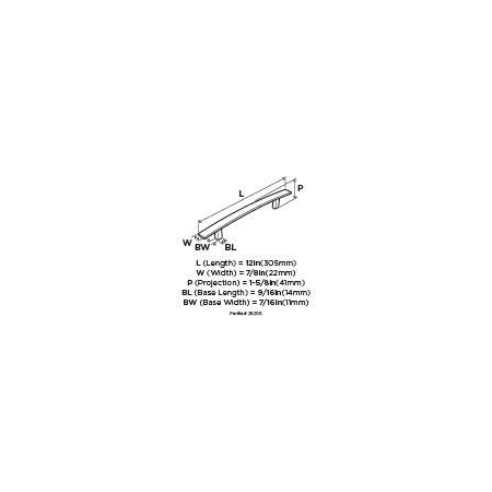 A large image of the Amerock BP26205 Amerock-BP26205-Dimensions of Angle View