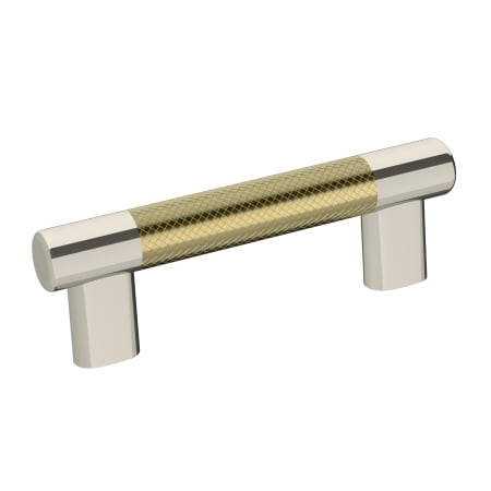 A large image of the Amerock BP36557 Polished Nickel / Golden Champagne