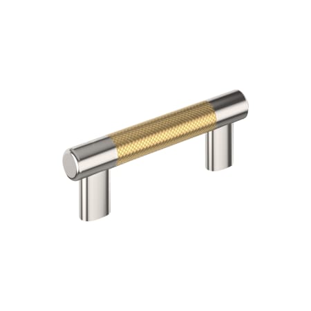 A large image of the Amerock BP36557 Polished Nickel / Champagne Bronze