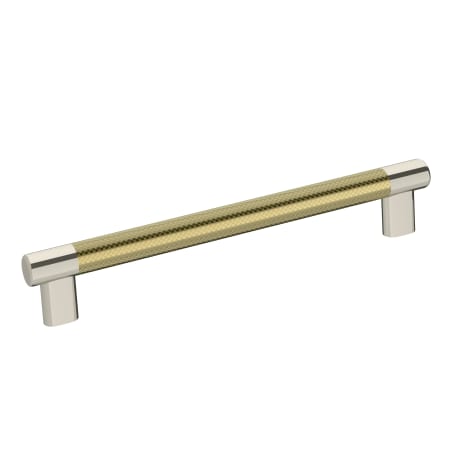 A large image of the Amerock BP36562 Polished Nickel / Golden Champagne