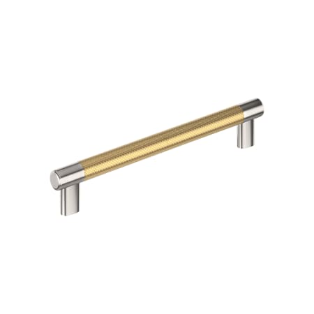 A large image of the Amerock BP36562 Polished Nickel / Champagne Bronze