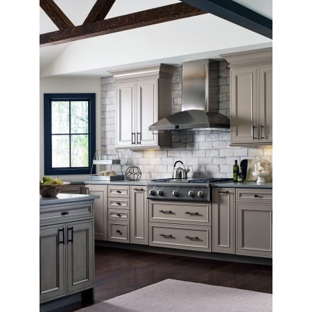 Amerock BP36605GM Gunmetal Davenport 3-3/4 Inch Center to Center Bar Cabinet Pull from the ...