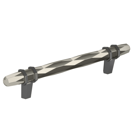 A large image of the Amerock BP36649L Polished Nickel / Black Chrome