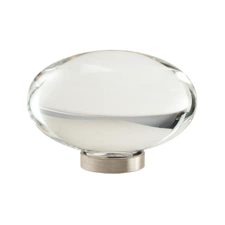 A large image of the Amerock BP36651 Crystal / Satin Nickel