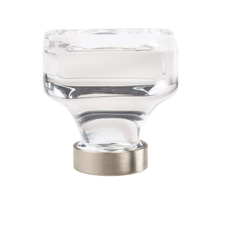A large image of the Amerock BP36653 Crystal / Satin Nickel
