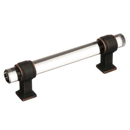A large image of the Amerock BP36654 Clear / Oil Rubbed Bronze