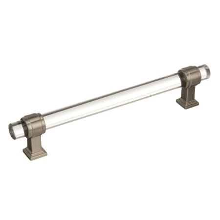 A large image of the Amerock BP36656 Clear / Satin Nickel