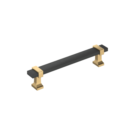 A large image of the Amerock BP36682 Brushed Matte Black / Champagne Bronze