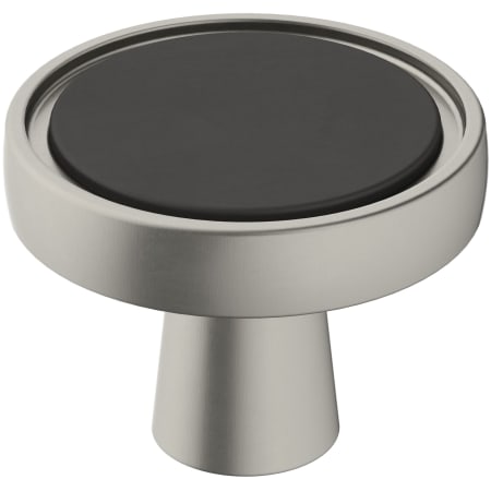 A large image of the Amerock BP36857 Matte Black / Satin Nickel