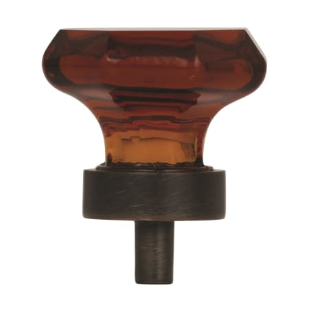 A large image of the Amerock BP55268 Amerock-BP55268-Side View in Amber and Oil Rubbed Bronze
