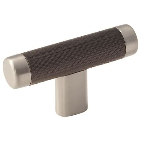 A large image of the Amerock BP36556 Satin Nickel / Oil Rubbed Bronze
