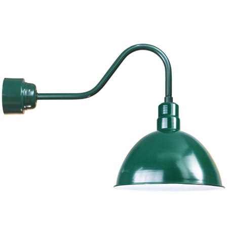 A large image of the ANP Lighting D616-M016LDNW40K-RTC-E6 Marine Grade Forest Green