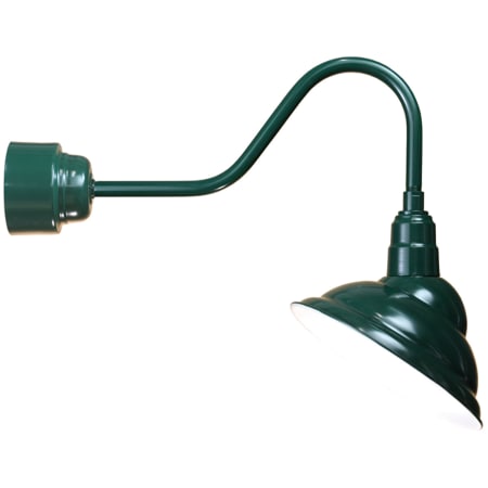 A large image of the ANP Lighting M714-M016LDNW40K-RTC-E6 Marine Grade Forest Green