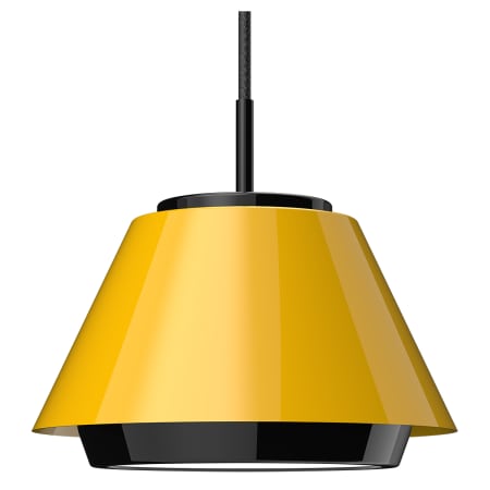 A large image of the ANP Lighting MDS12-M010LD-30K-BLC5W Sunny Yellow / Black