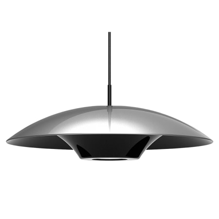 A large image of the ANP Lighting MDW24-M010LD-30K-BLC5W Silver / Black