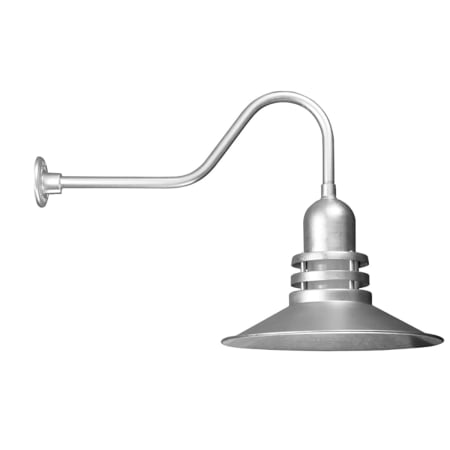 A large image of the ANP Lighting ORB16-FR-E6 Galvanized