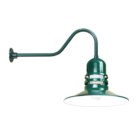 A large image of the ANP Lighting ORB216-FR-E6 Marine Grade Forest Green
