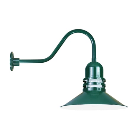 A large image of the ANP Lighting ORB218-FR-E6 Marine Grade Forest Green