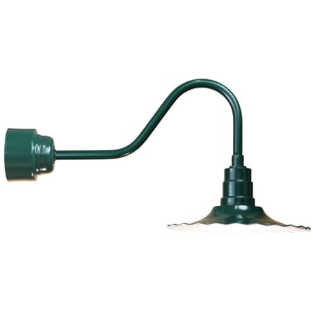A large image of the ANP Lighting R916-M016LDNW40K-RTC-E6 Marine Grade Forest Green