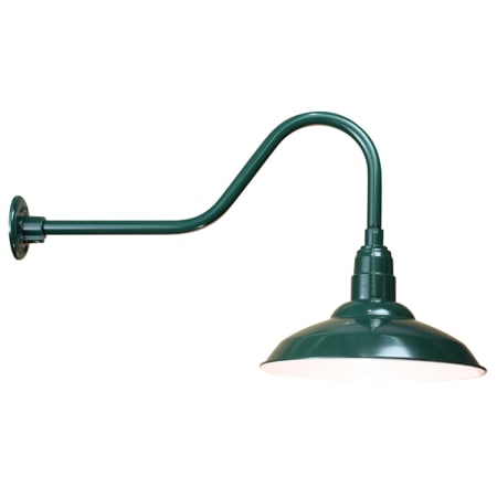 A large image of the ANP Lighting W516-E6 Marine Grade Forest Green