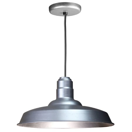 A large image of the ANP Lighting W518-BLC Galvanized