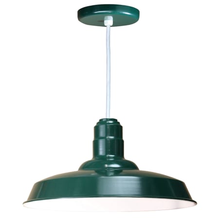A large image of the ANP Lighting W518-WHC Forest Green