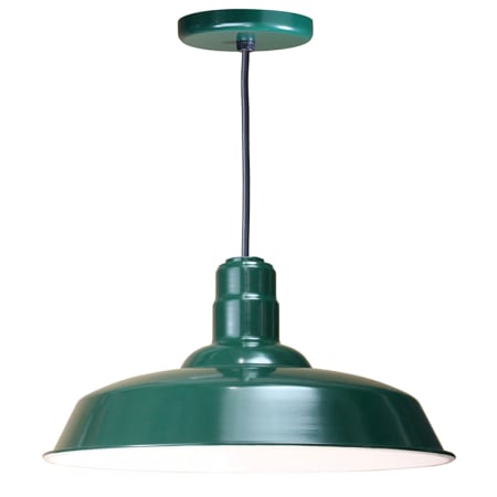 A large image of the ANP Lighting W520-BLC Forest Green