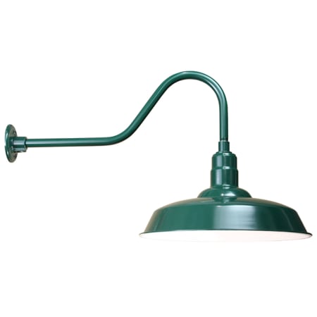 A large image of the ANP Lighting W520-E6 Marine Grade Forest Green