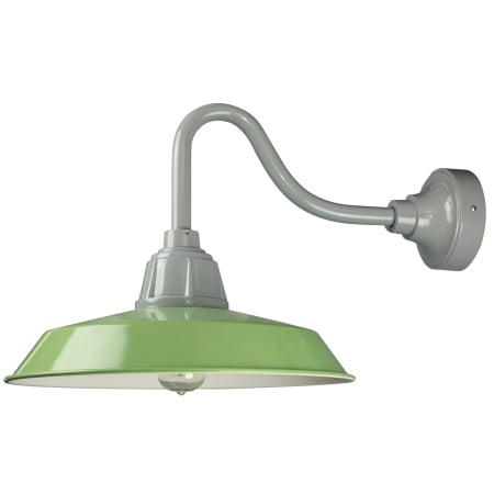 A large image of the ANP Lighting WFU518-10-E33UR18 Aspen Green and Putty