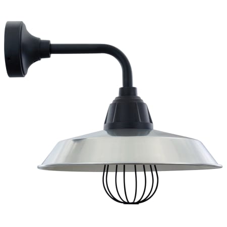 A large image of the ANP Lighting WFU522-81-E31UR18-72-GUP120 Extreme Chrome and Textured Black