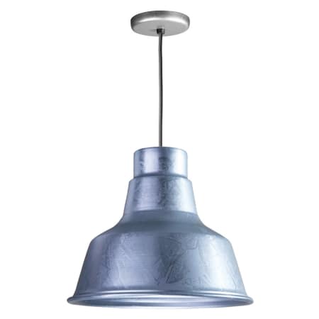 A large image of the ANP Lighting W508-49-BLC-49-RLM Galvanized