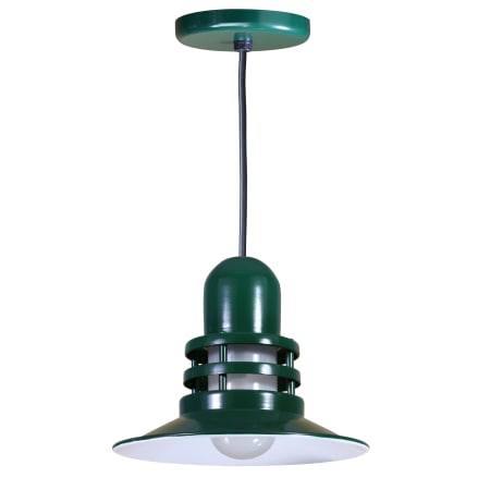 A large image of the ANP Lighting ORB12-FR-42-BLC-42 Forest Green