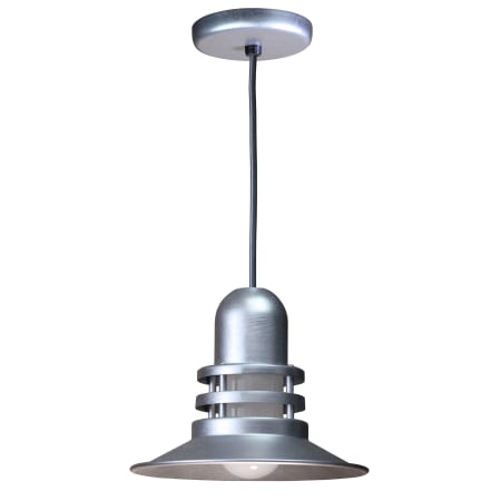 A large image of the ANP Lighting ORB12-FR-49-BLC-49 Galvanized