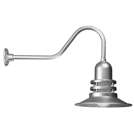 A large image of the ANP Lighting ORB12-FR-49-E6-49 Galvanized