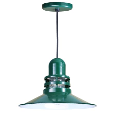 A large image of the ANP Lighting ORB16-FR-42-BLC-42 Forest Green