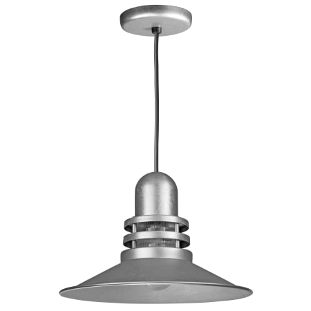 A large image of the ANP Lighting ORB16-FR-49-BLC-49 Galvanized