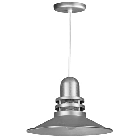 A large image of the ANP Lighting ORB16-FR-49-WHC-49 Galvanized