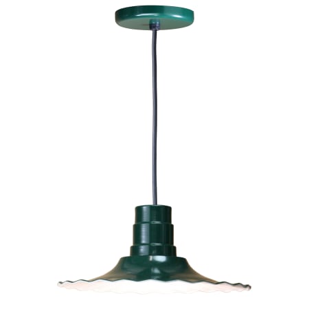 A large image of the ANP Lighting R916-42-BLC-42 Forest Green