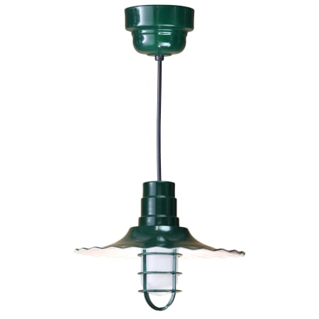 A large image of the ANP Lighting R916-42-100GLFR-GUP-42-RBHC Forest Green