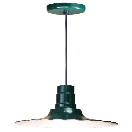 A large image of the ANP Lighting R918-42-BLC-42 Forest Green