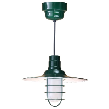 A large image of the ANP Lighting R918-42-200GLFR-GUP-42-RBHC Forest Green