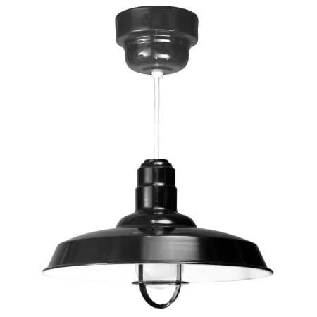 A large image of the ANP Lighting W518-41-100GLFR-GUP-41-RWHC Black
